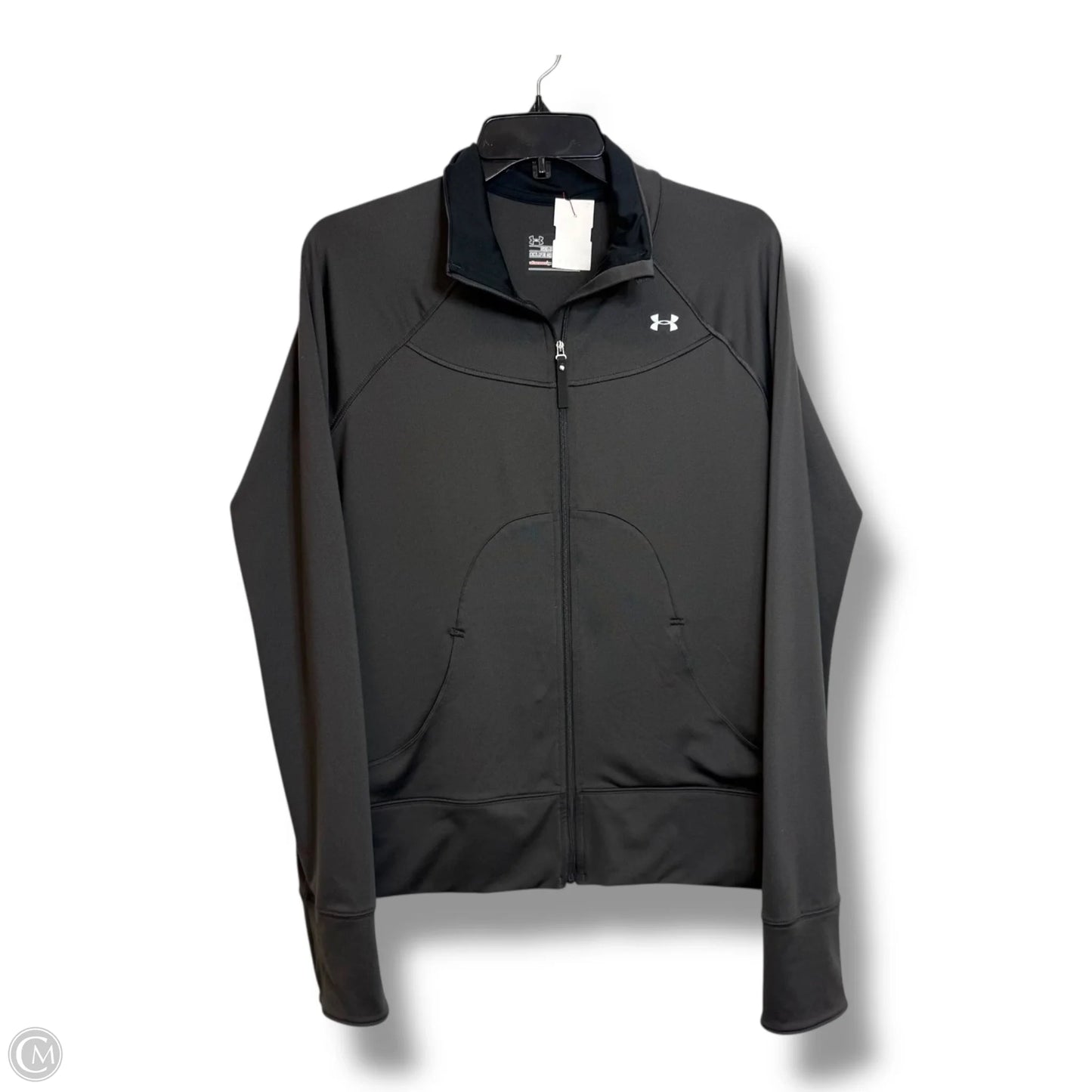 Athletic Jacket By Under Armour In Grey, Size: M