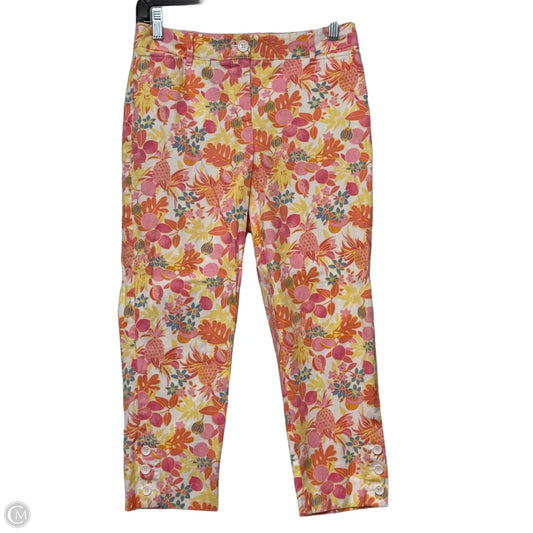 Capris By Talbots In Orange & Pink, Size: 2