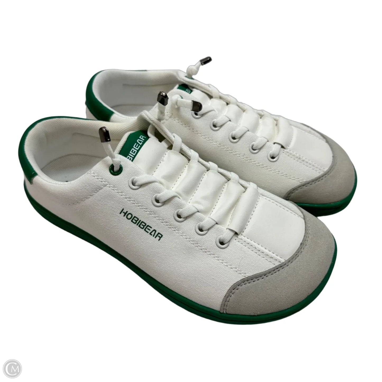 Shoes Flats By Clothes Mentor In Green & White, Size: 8.5