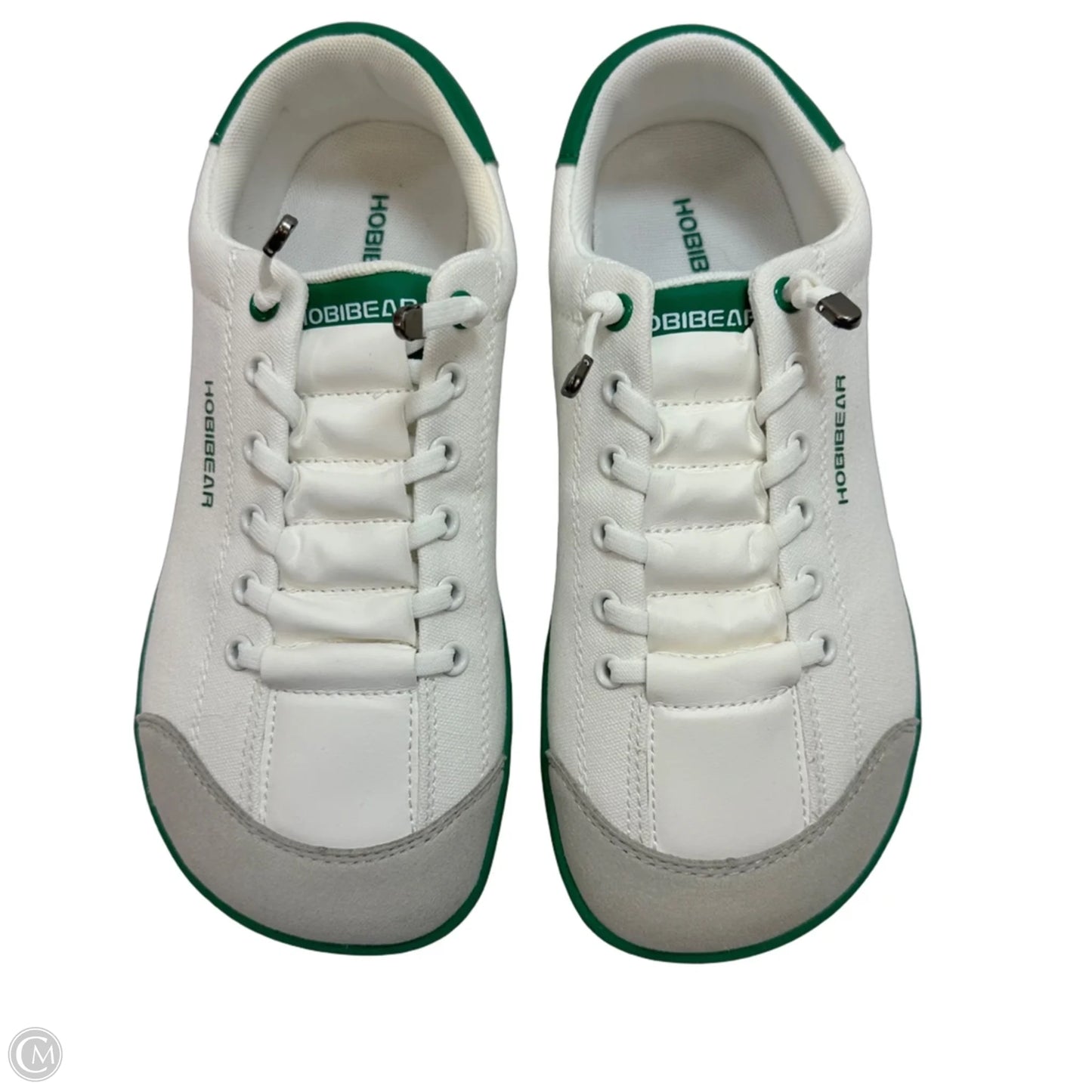Shoes Flats By Clothes Mentor In Green & White, Size: 8.5