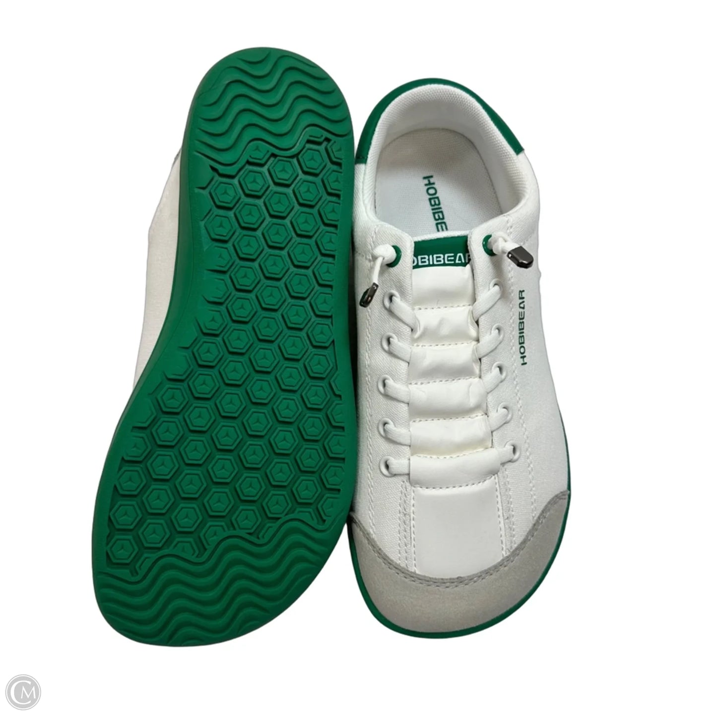 Shoes Flats By Clothes Mentor In Green & White, Size: 8.5