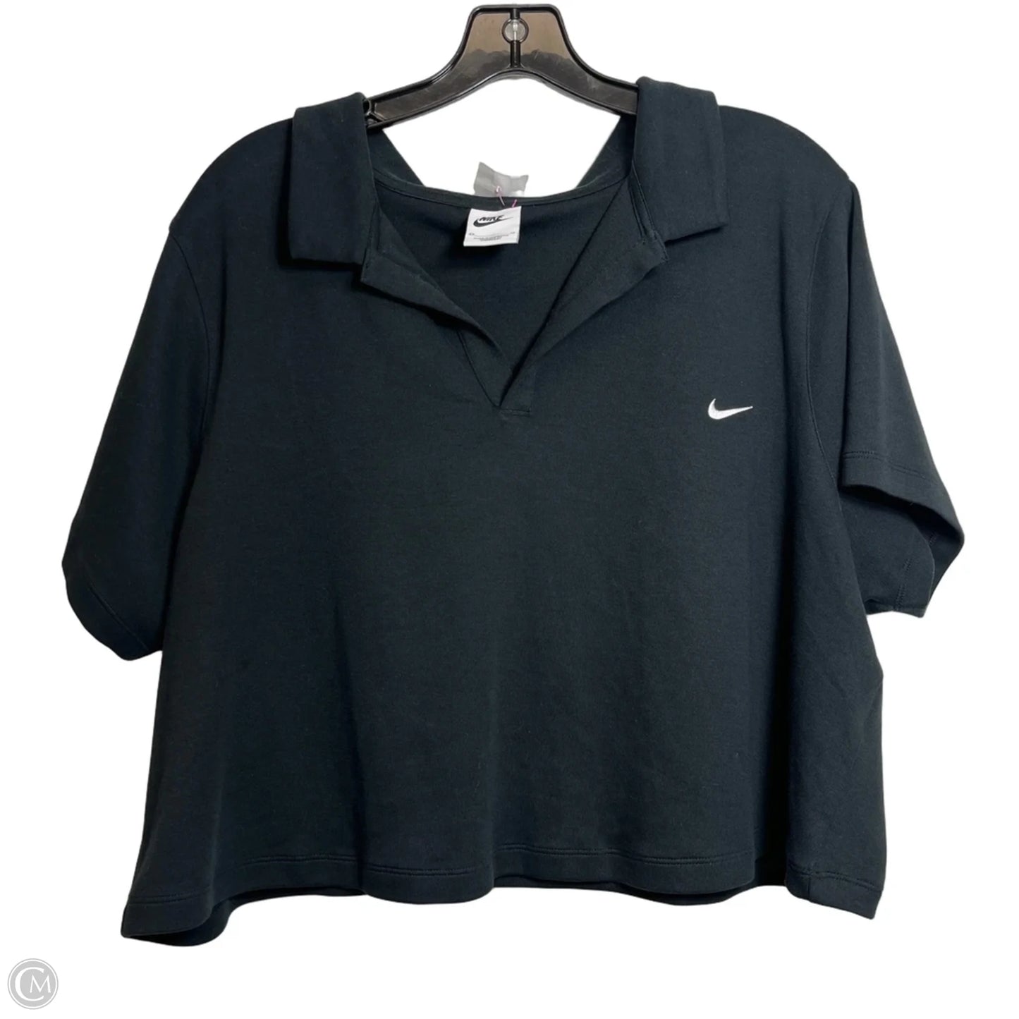 Top Short Sleeve Basic By Nike In Black, Size: 2x