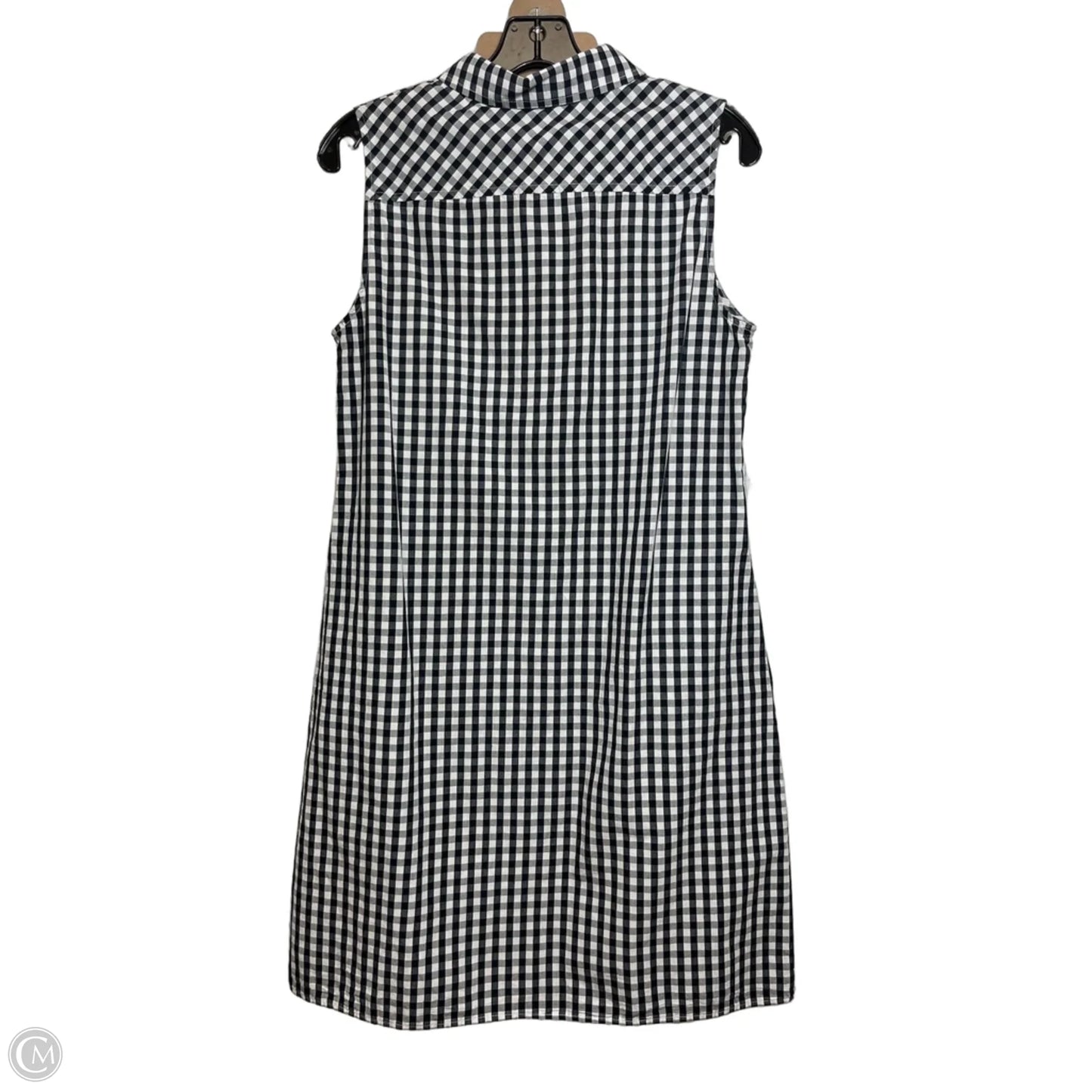 Dress Casual Midi By Tommy Hilfiger In Checkered Pattern, Size: M