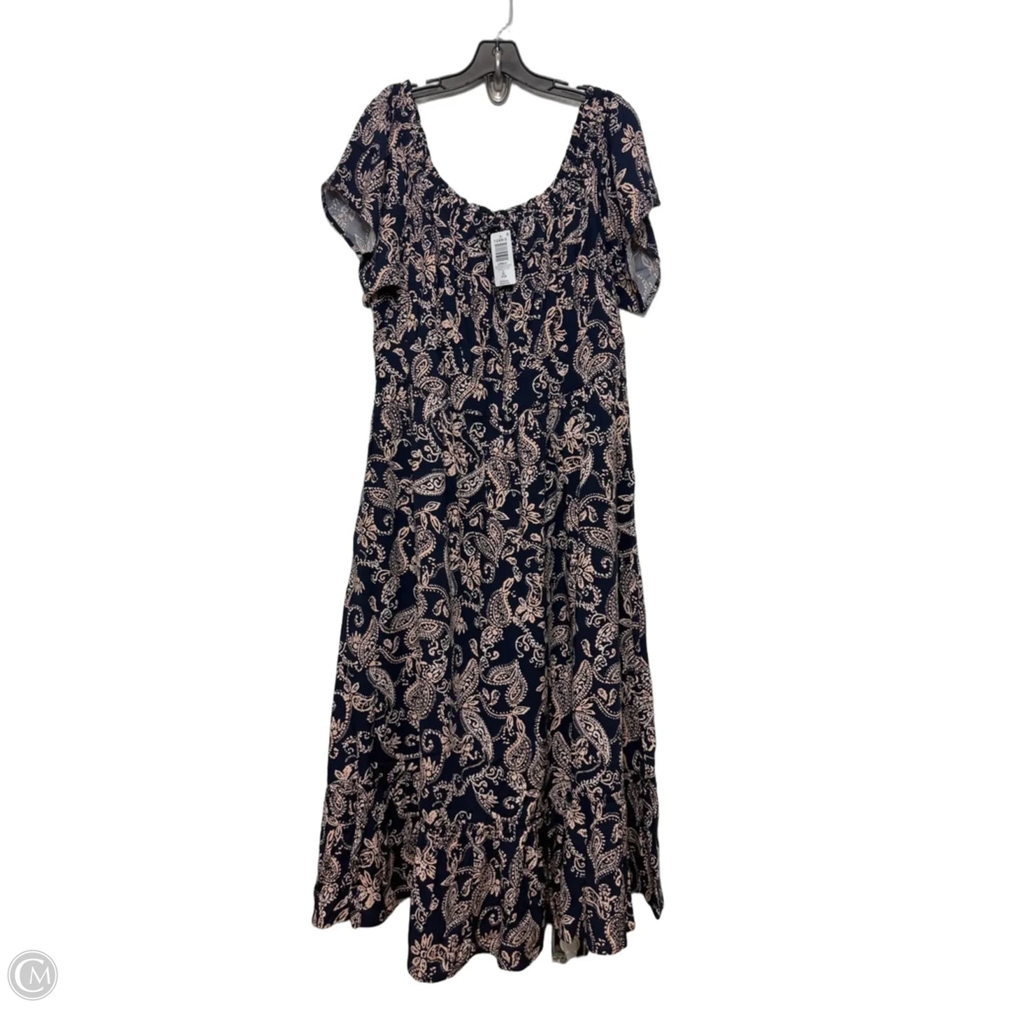 Dress Casual Maxi By Torrid In Blue & Pink, Size: 2x