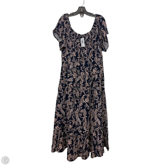 Dress Casual Maxi By Torrid In Blue & Pink, Size: 2x