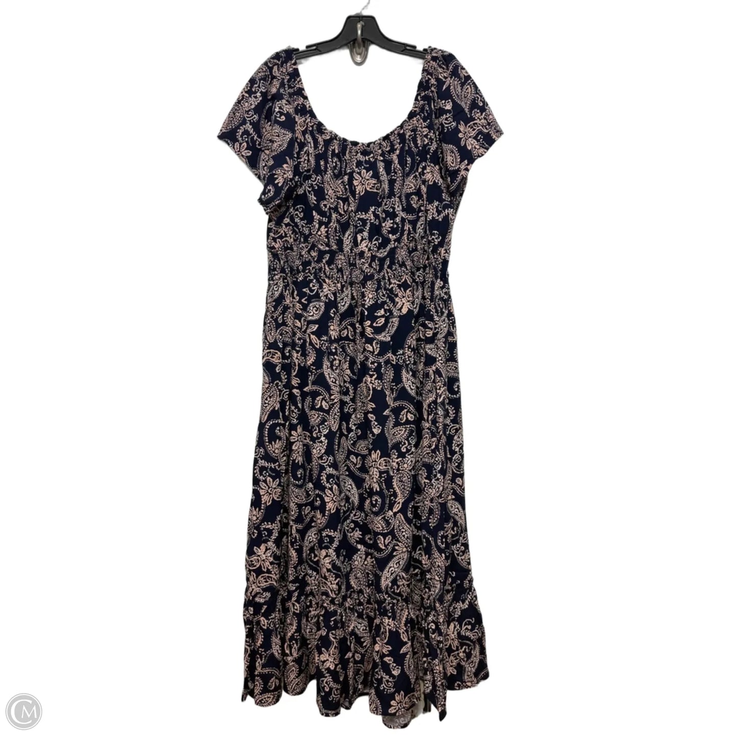 Dress Casual Maxi By Torrid In Blue & Pink, Size: 2x