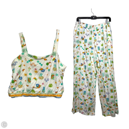 Pants Set 2pc By Clothes Mentor In Multi-colored, Size: L