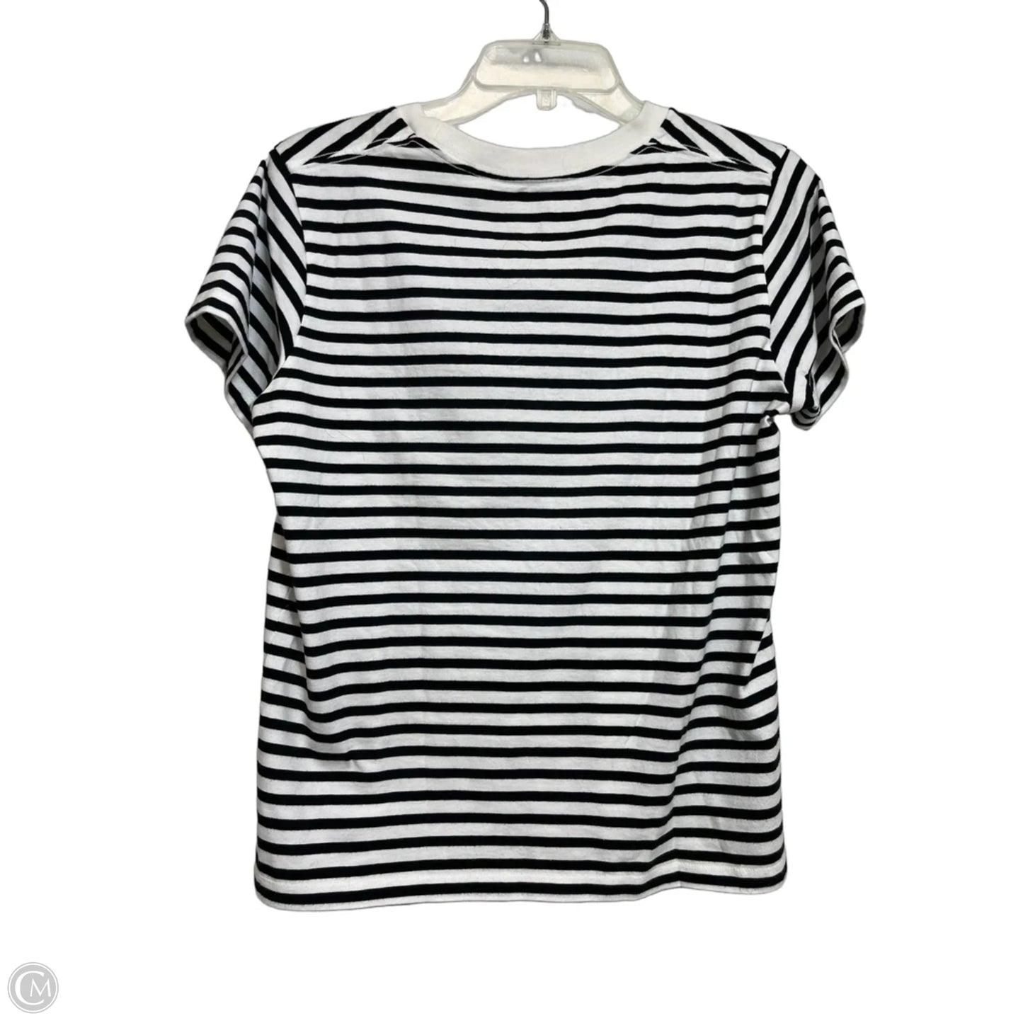 Campbells Soup Top Short Sleeve By Clothes Mentor In Striped Pattern, Size: M