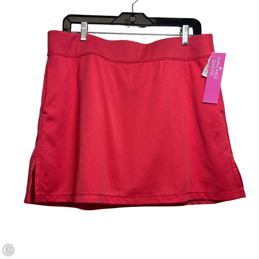 Athletic Skort By Pga Tour In Coral, Size: Xl