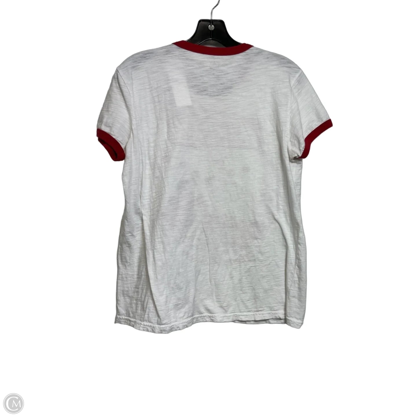 Lady & The Tramp Top Short Sleeve Basic By Disney In White, Size: M