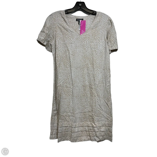 Dress Casual Short By Nicole Miller In Tan & White, Size: S