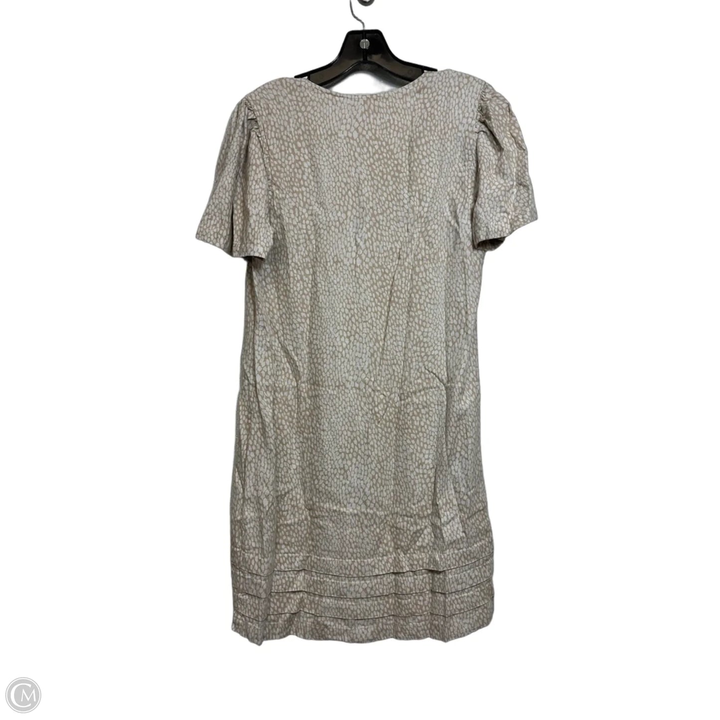 Dress Casual Short By Nicole Miller In Tan & White, Size: S