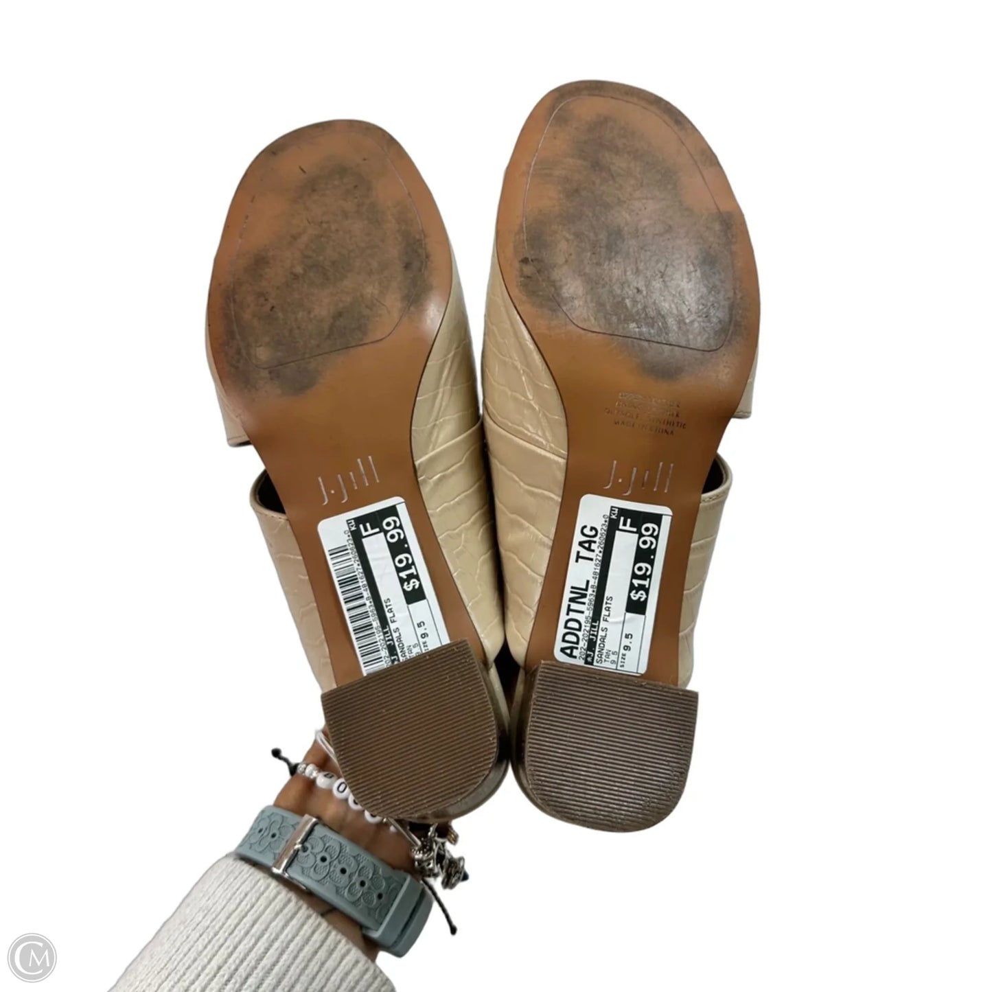Sandals Flats By J. Jill In Tan, Size: 9.5
