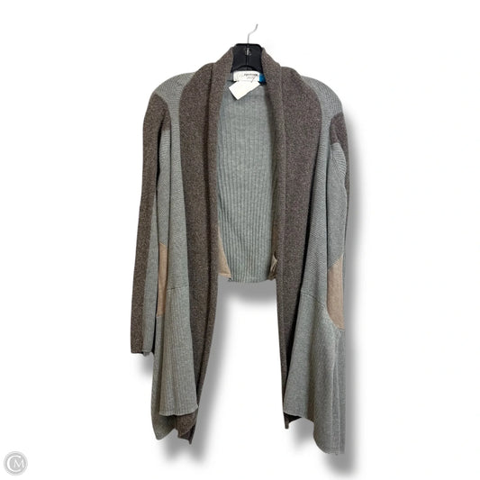 Cardigan By Sparrow In Grey & Tan, Size: S