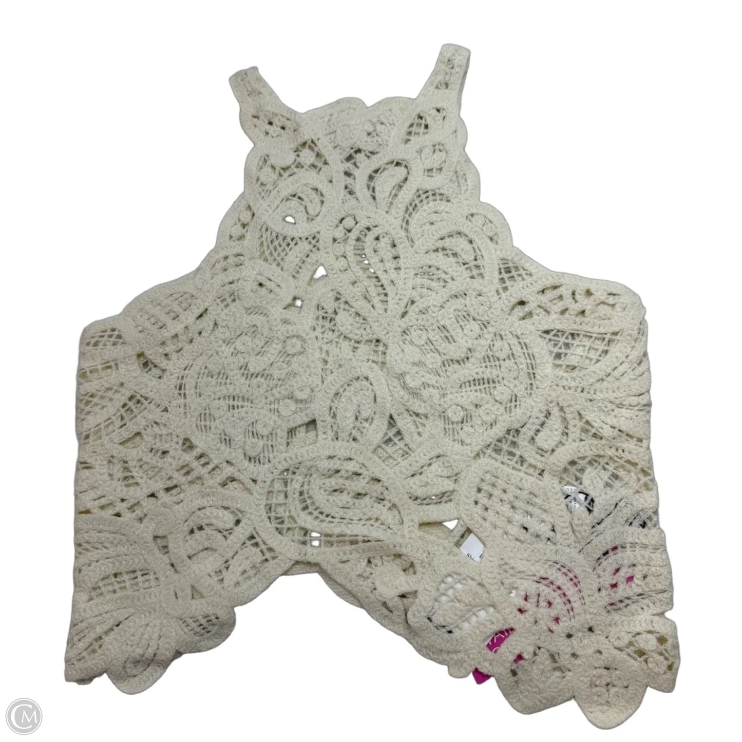Top Sleeveless Basic By Clothes Mentor In Cream, Size: M