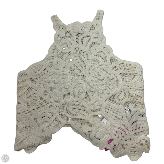 Top Sleeveless Basic By Clothes Mentor In Cream, Size: M