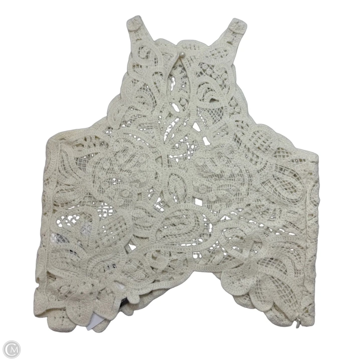 Top Sleeveless Basic By Clothes Mentor In Cream, Size: M