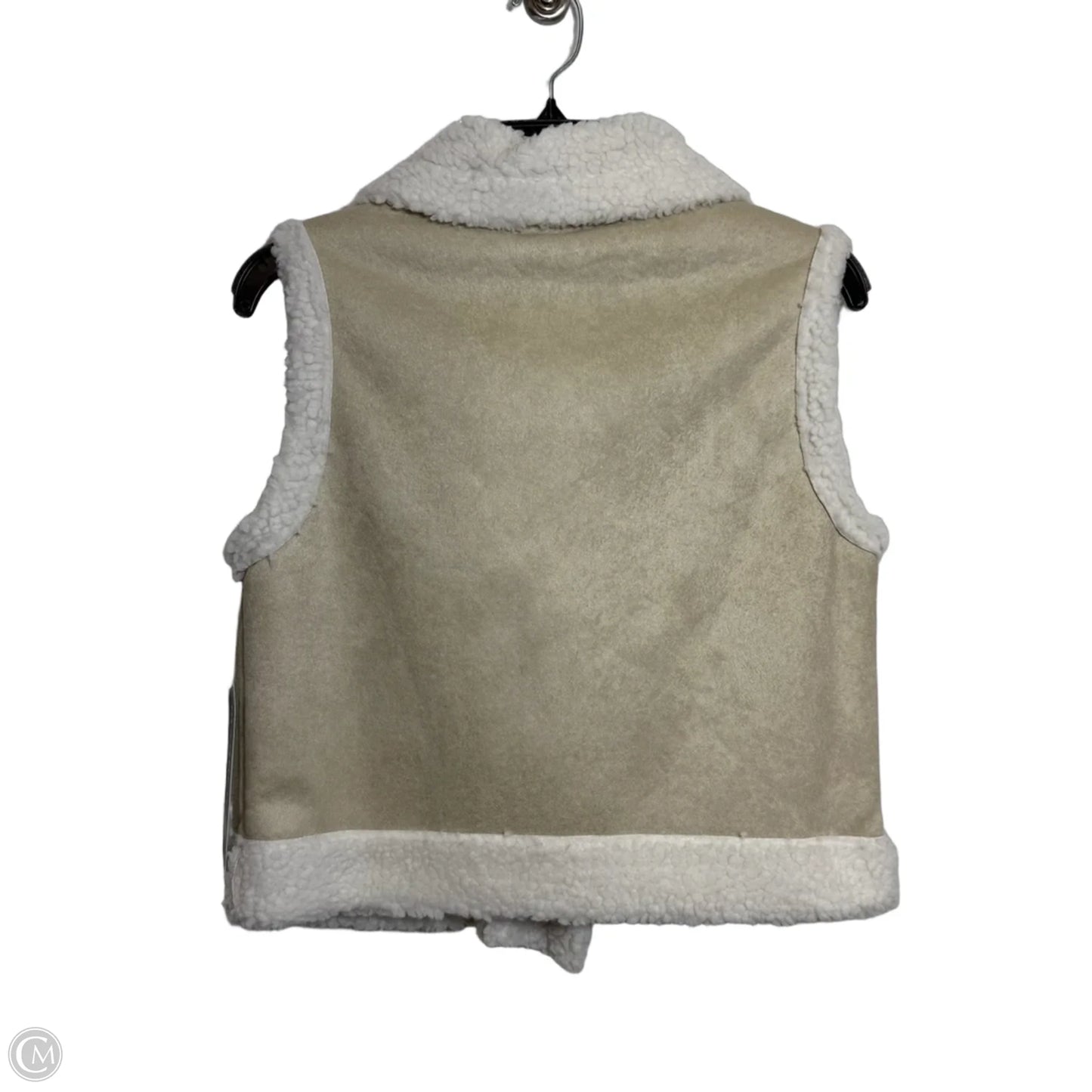 Vest Faux Fur & Sherpa By Madden Girl In Cream, Size: Xs