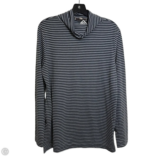 Top Long Sleeve Basic By Loft In Striped Pattern, Size: L