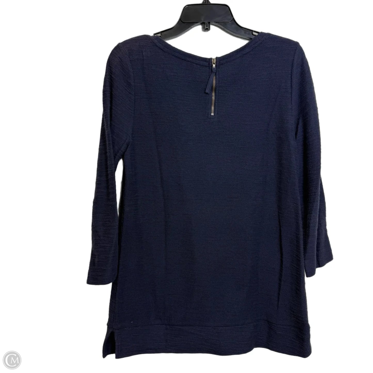 Top Long Sleeve Basic By Loft In Blue, Size: M