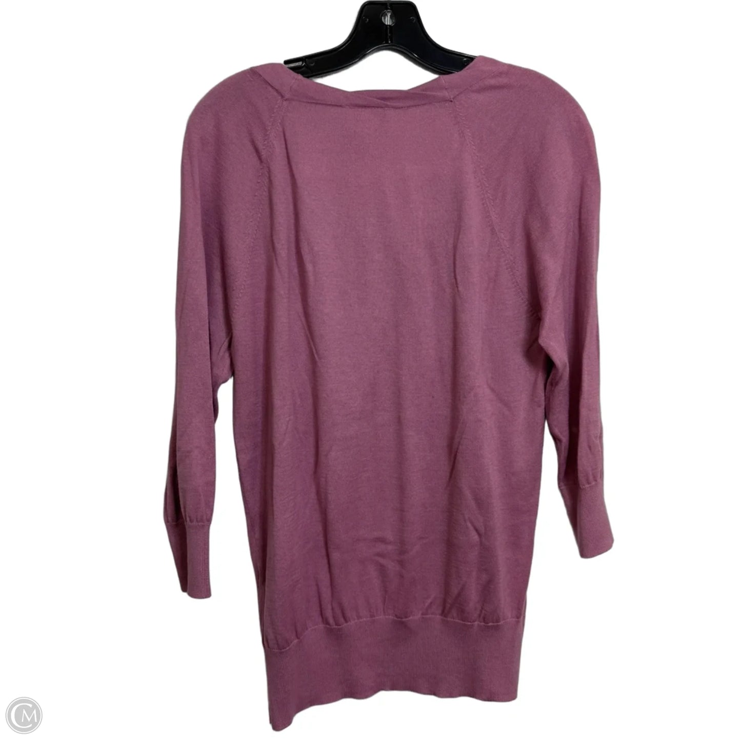 Top Long Sleeve Basic By Loft In Pink, Size: L