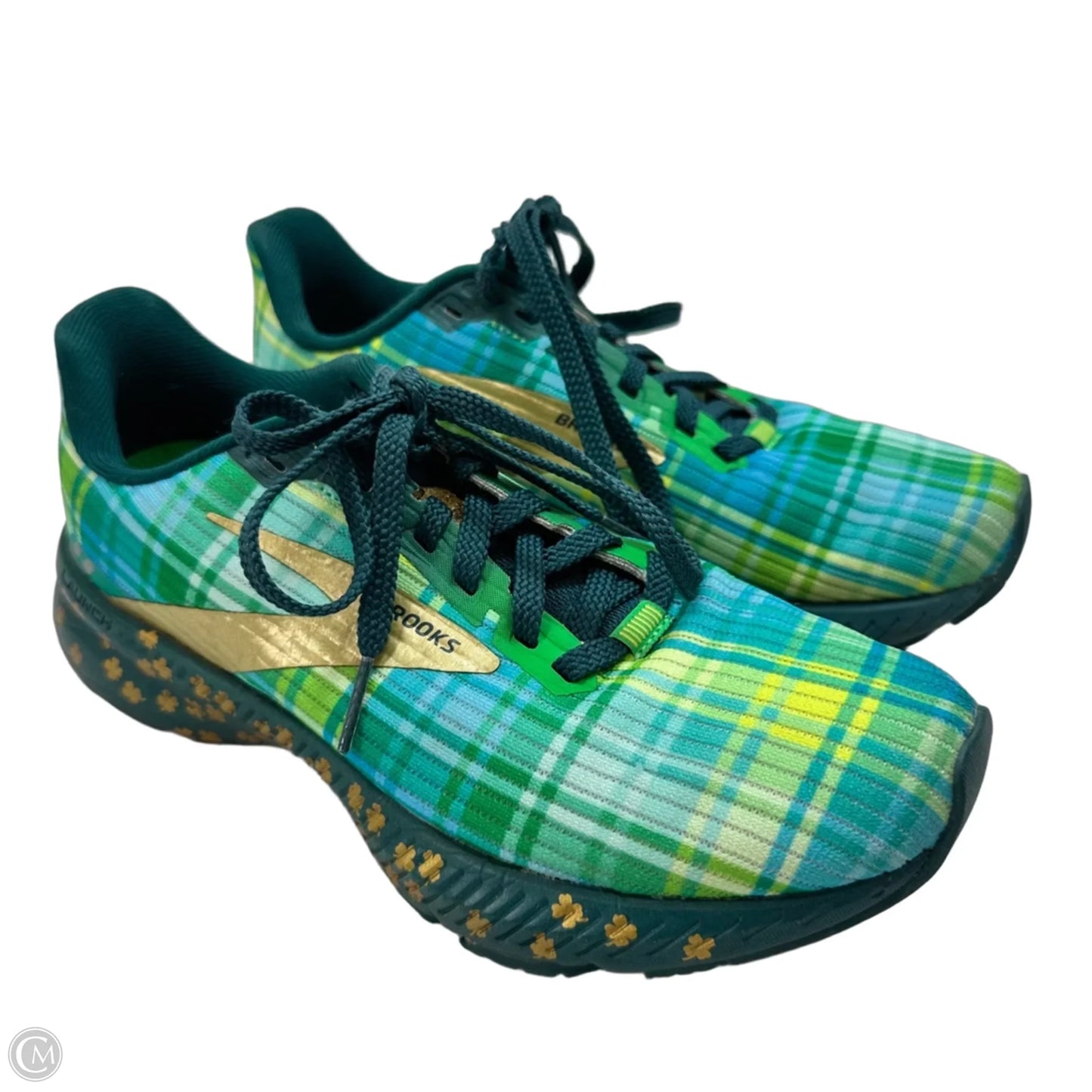 Shoes Flats By Brooks In Blue & Green, Size: 5