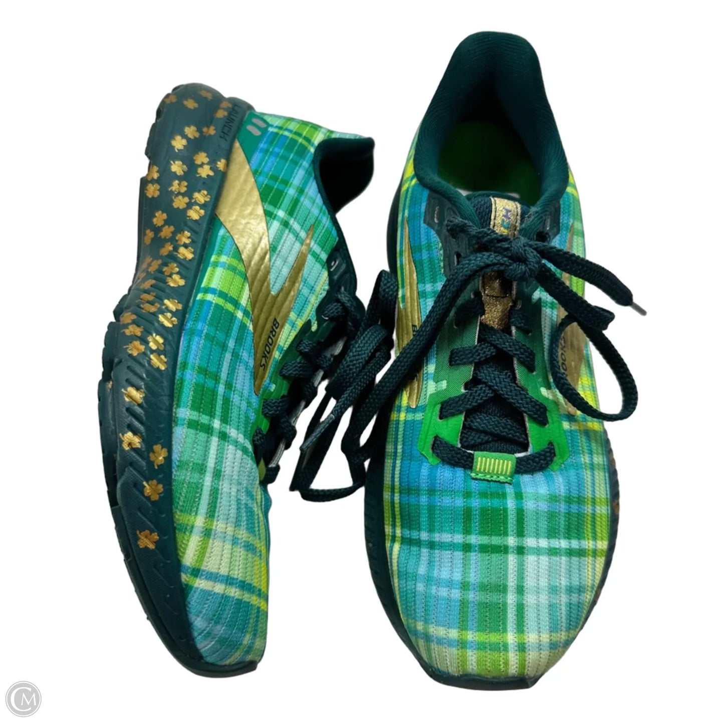 Shoes Flats By Brooks In Blue & Green, Size: 5