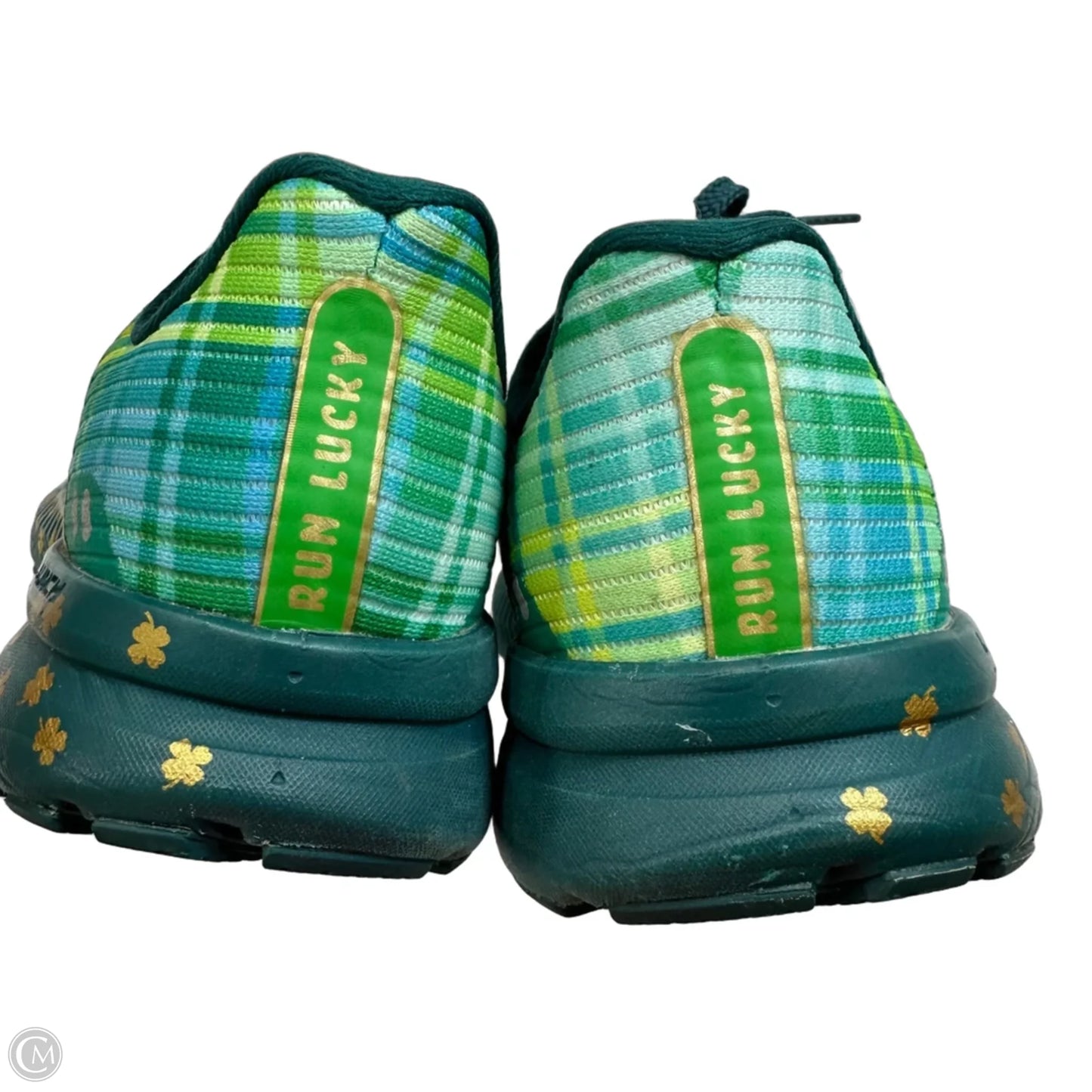 Shoes Flats By Brooks In Blue & Green, Size: 5