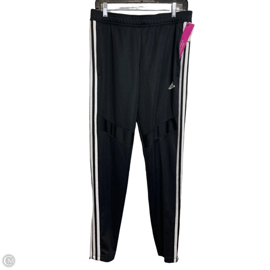 Athletic Pants By Adidas In Black & White, Size: M