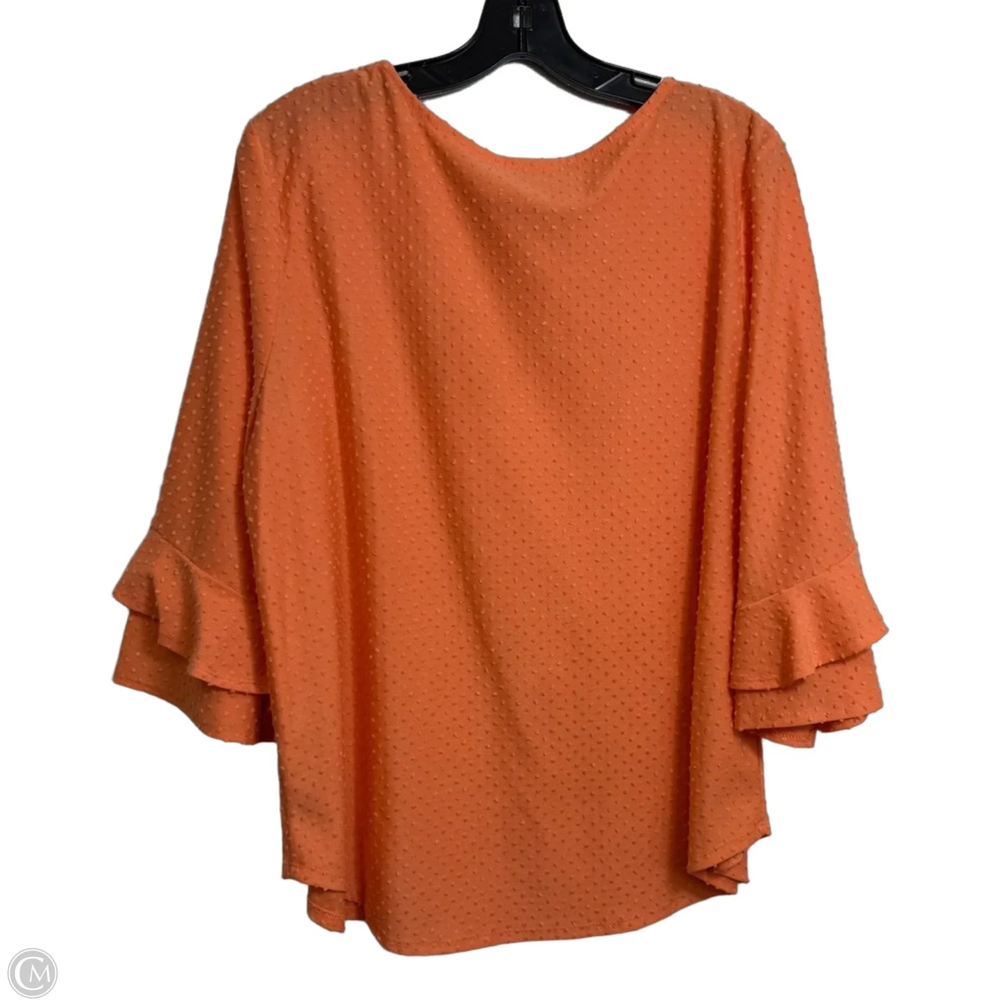 Top Long Sleeve Basic By Ruby Rd In Orange, Size: Xl