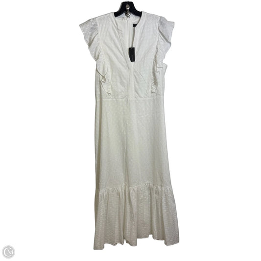 Dress Casual Maxi By Bcbgmaxazria In White, Size: Xl