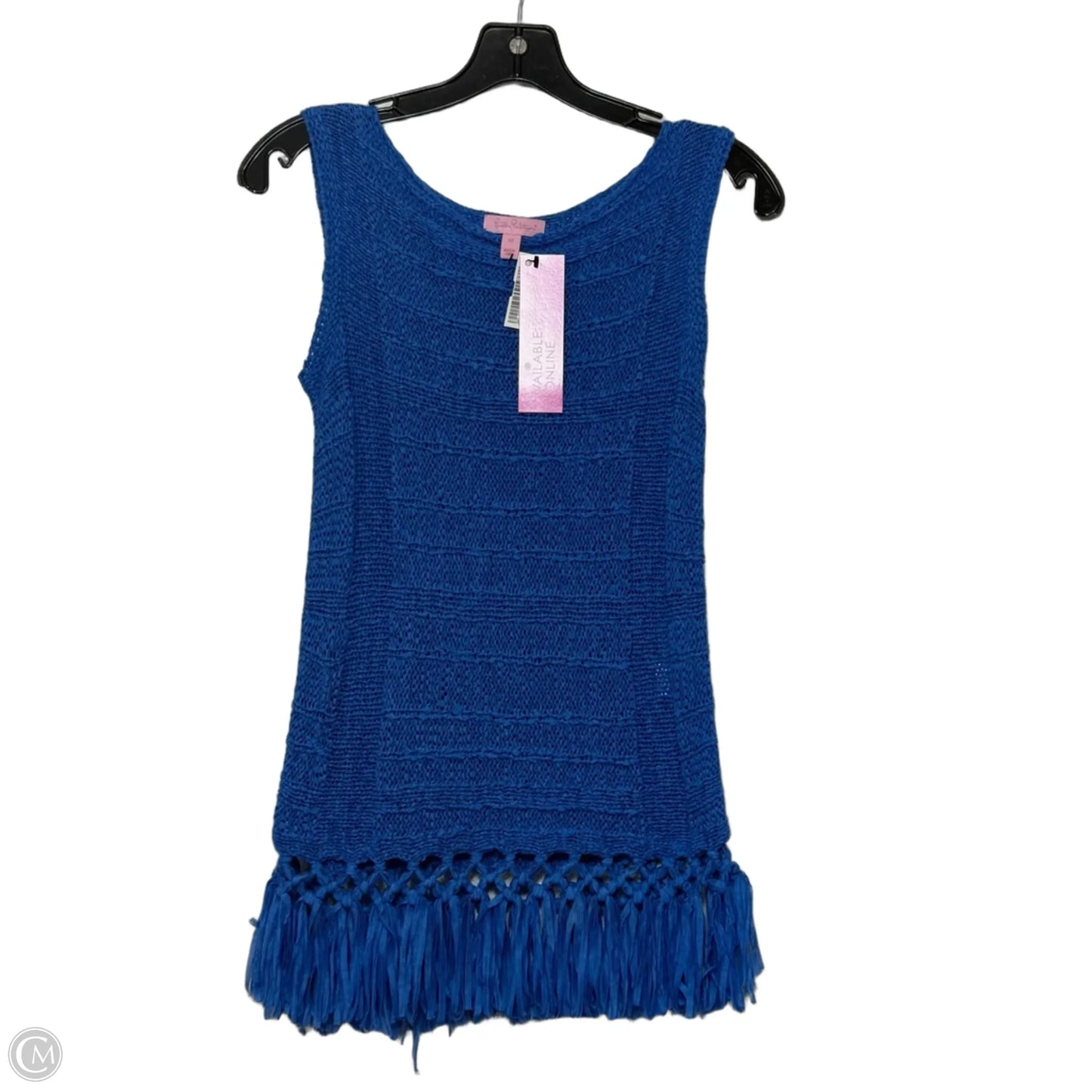 Top Sleeveless Designer By Lilly Pulitzer In Blue, Size: Xs