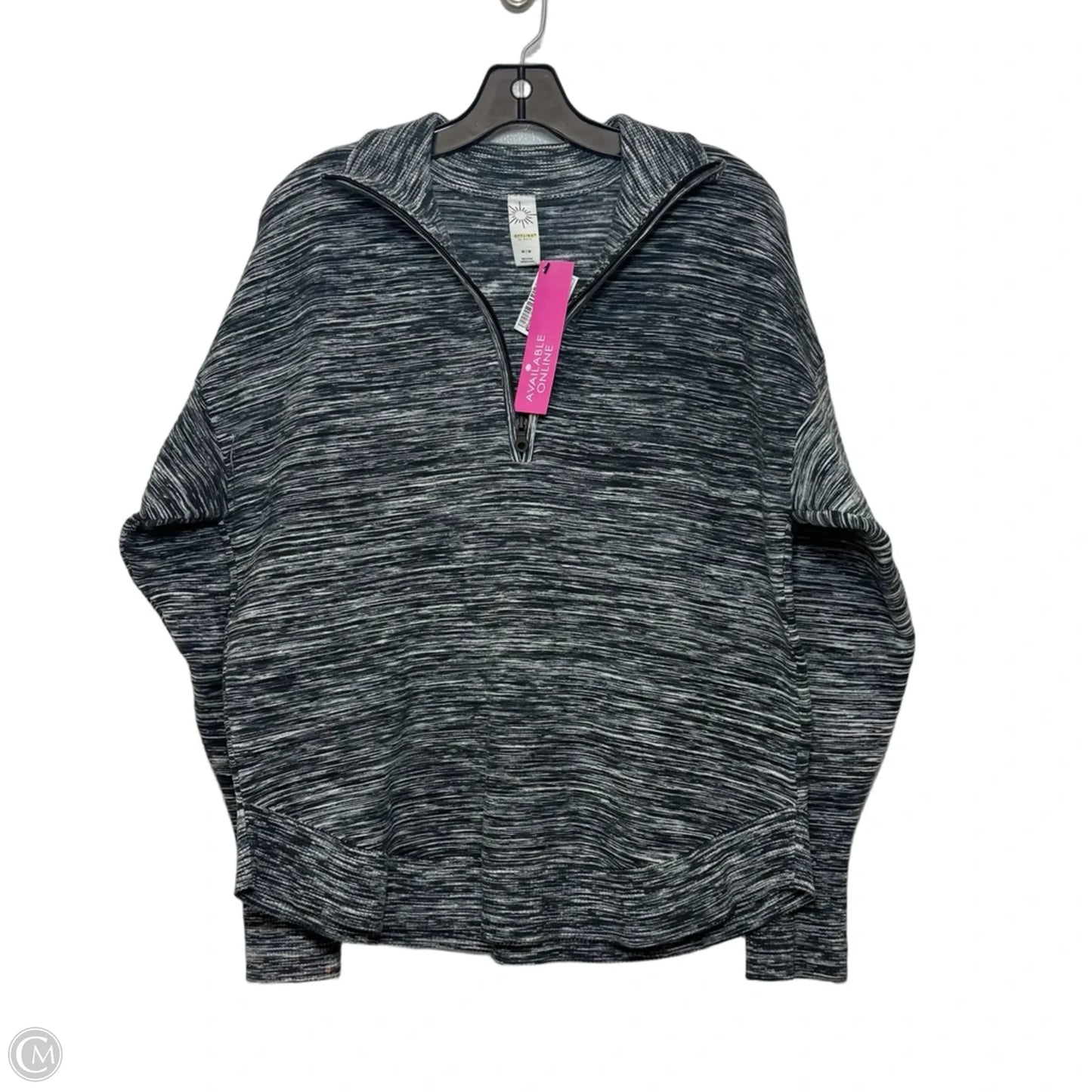 Top Long Sleeve Basic By Offline In Grey, Size: M