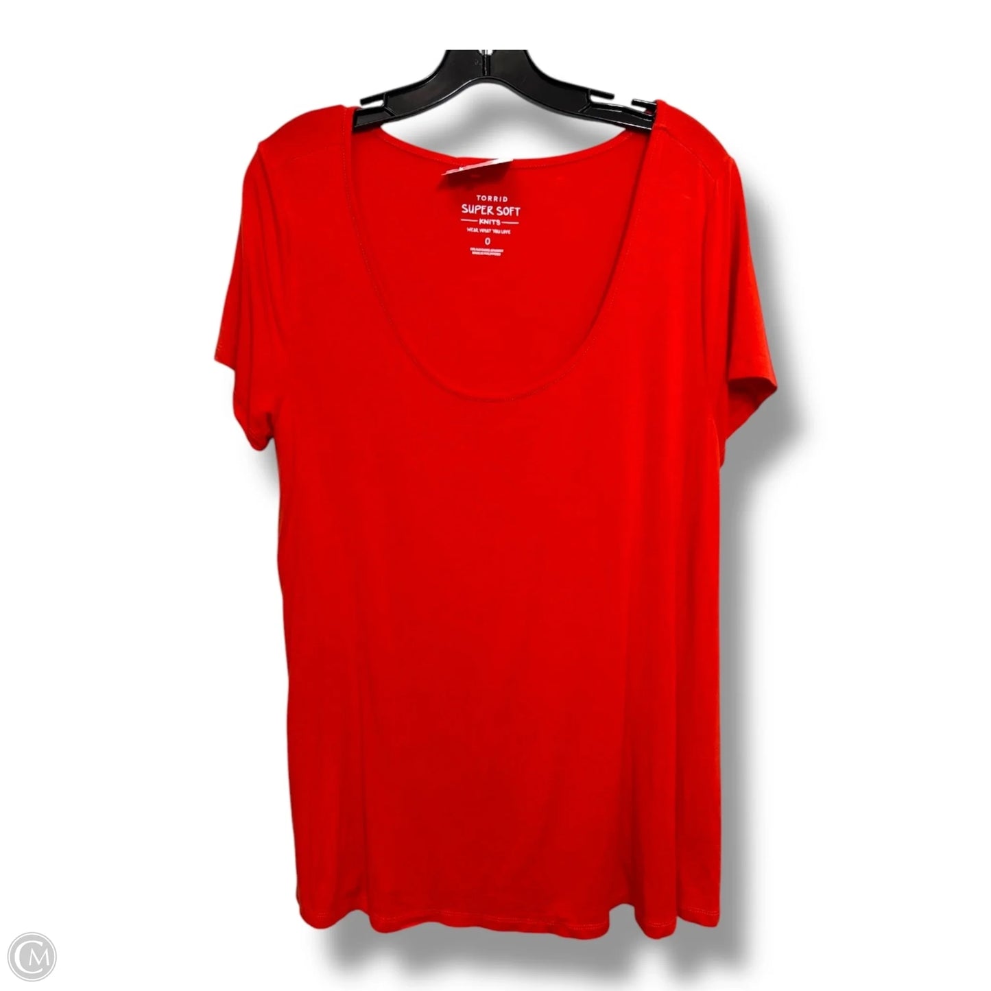 Top Short Sleeve By Torrid In Orange, Size: 0