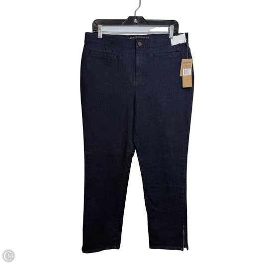 Jeans Straight By Lauren Jeans Co In Blue Denim, Size: 10