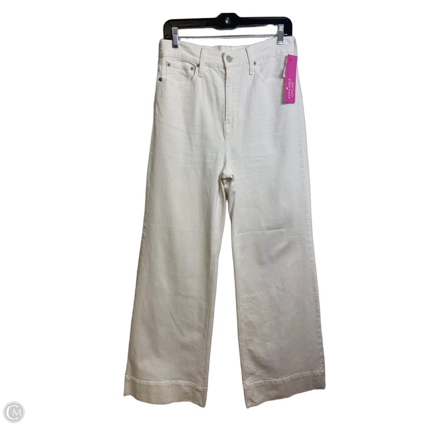 Jeans Wide Leg By J. Crew In White, Size: 4