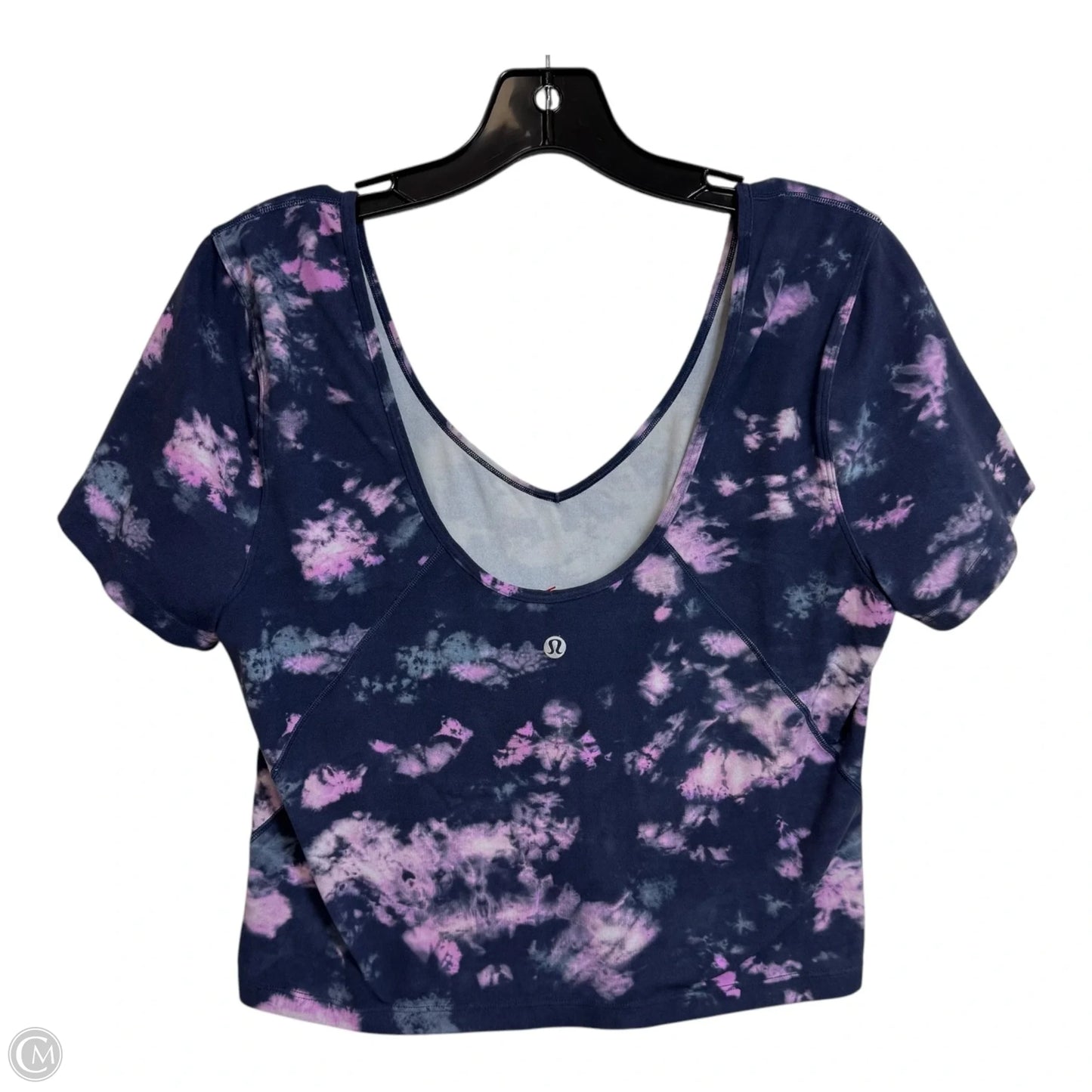 Athletic Top Short Sleeve By Lululemon In Purple, Size: 6