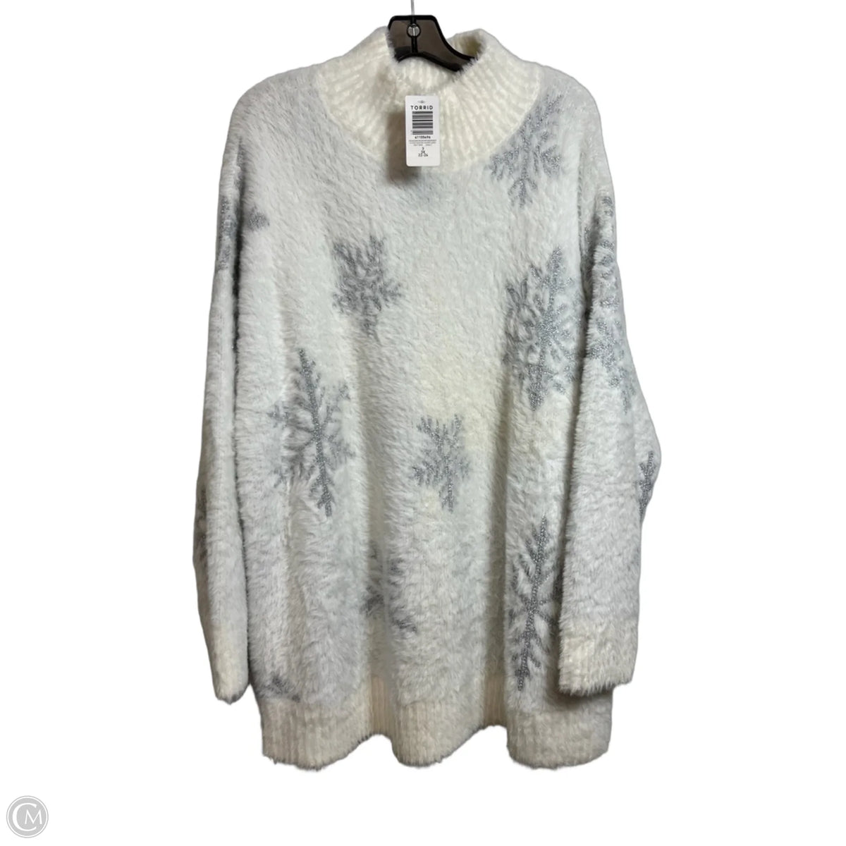 Sweater By Torrid In White, Size: 3x