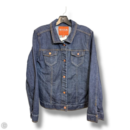 Jacket Denim By Bitten In Blue Denim, Size: Xxl