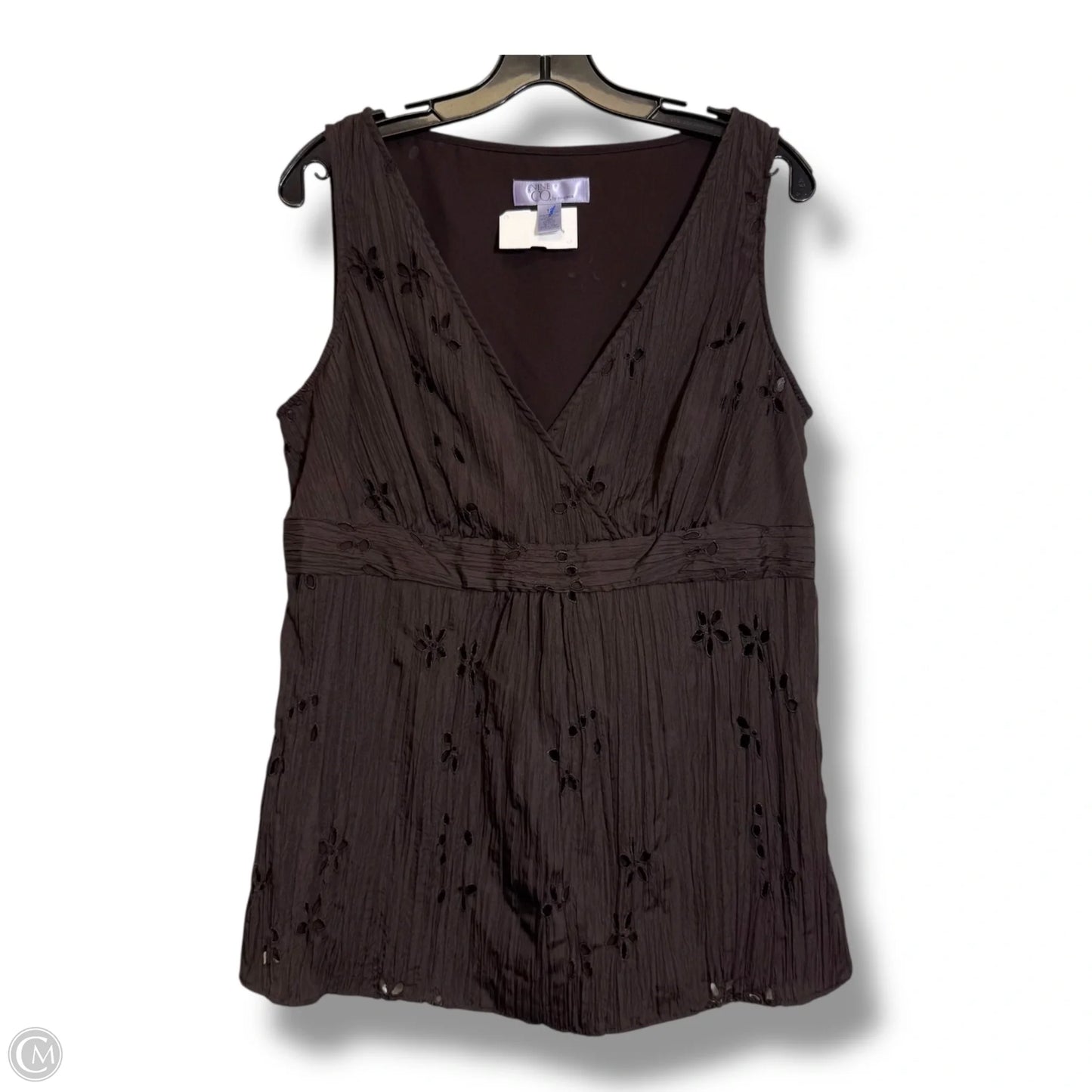 Top Sleeveless Basic By Nine And Company In Brown, Size: 12