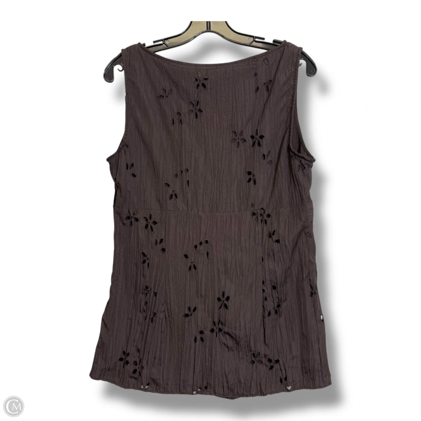 Top Sleeveless Basic By Nine And Company In Brown, Size: 12