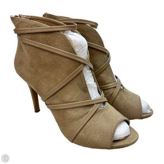 Shoes Heels Kitten By Clothes Mentor In Tan, Size: 11