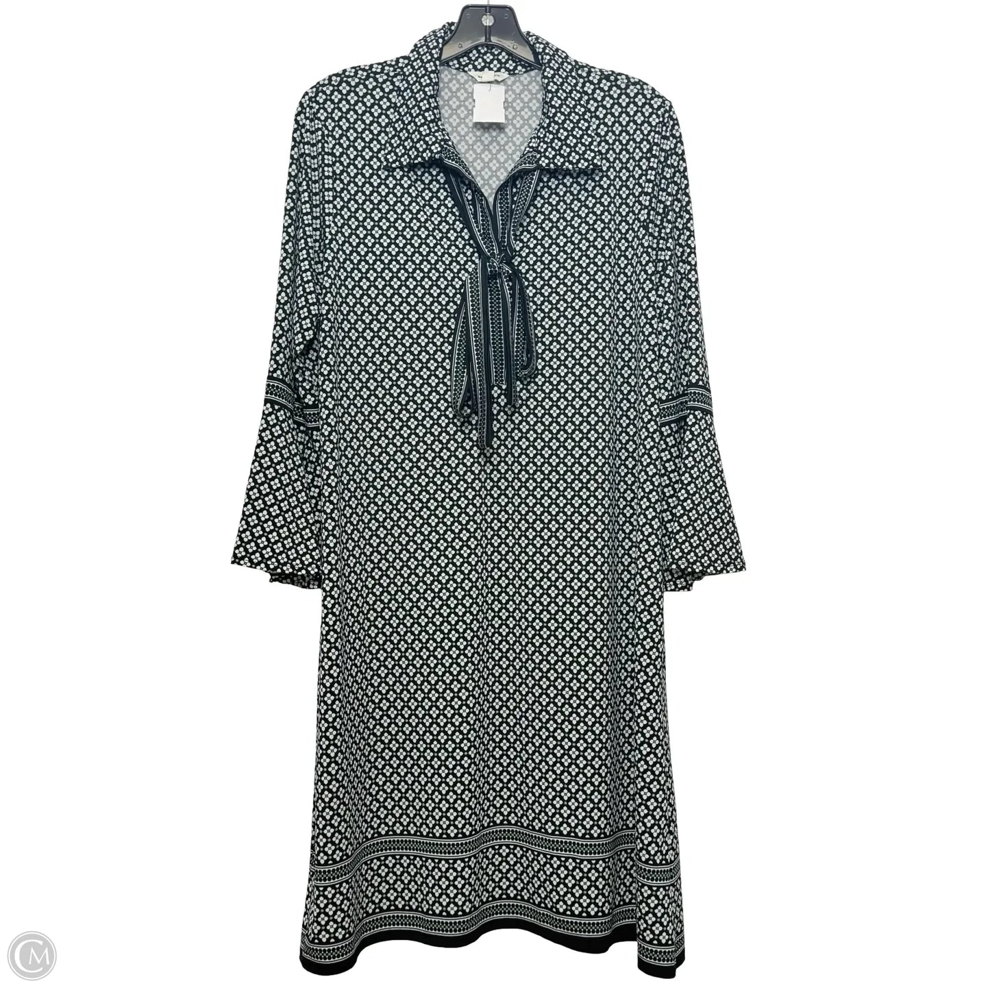Dress Casual Midi By Max Studio In Black & White, Size: L