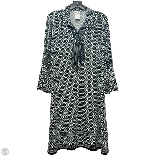 Dress Casual Midi By Max Studio In Black & White, Size: L
