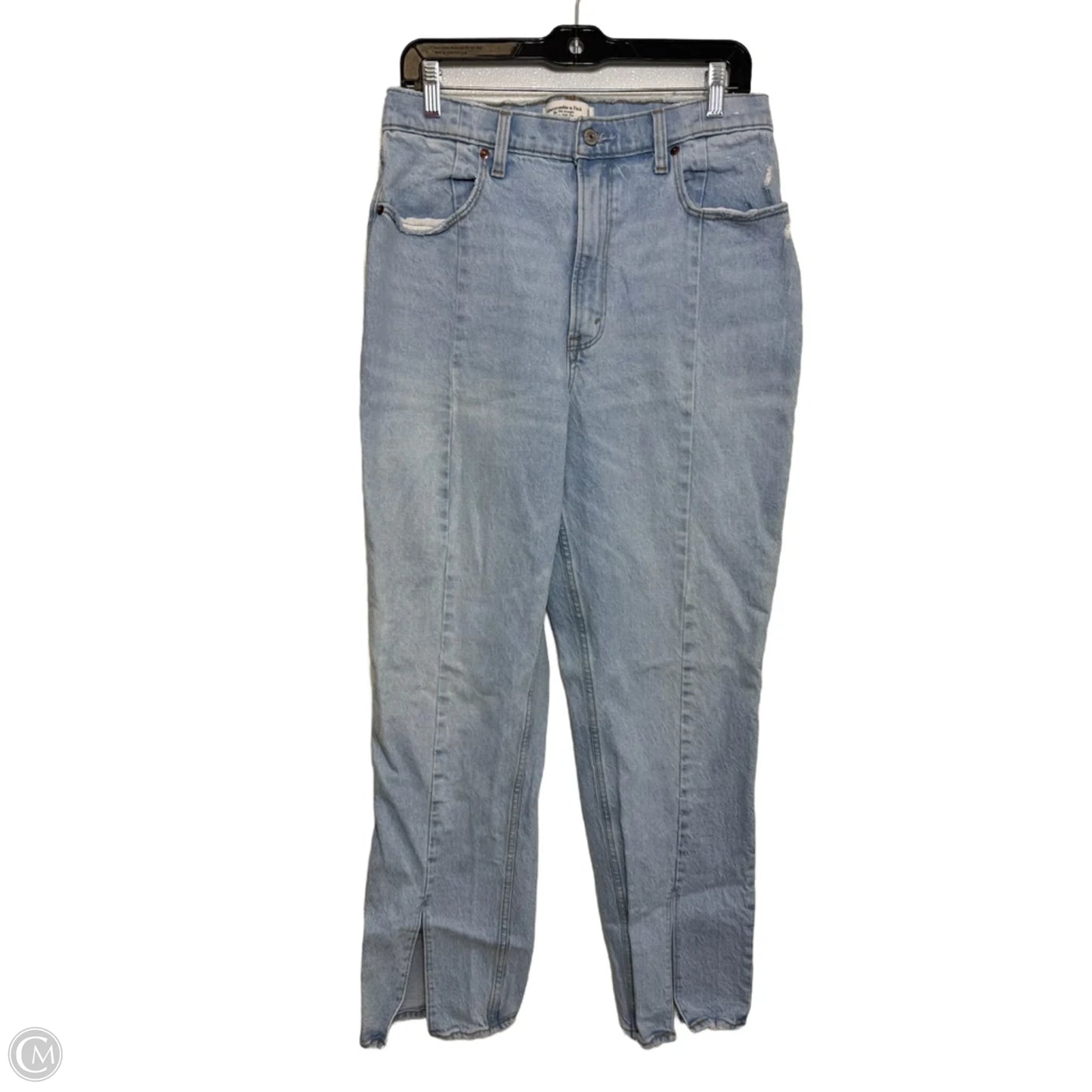 Jeans Boot Cut By Abercrombie And Fitch In Blue Denim, Size: 12