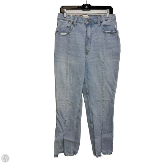 Jeans Boot Cut By Abercrombie And Fitch In Blue Denim, Size: 12