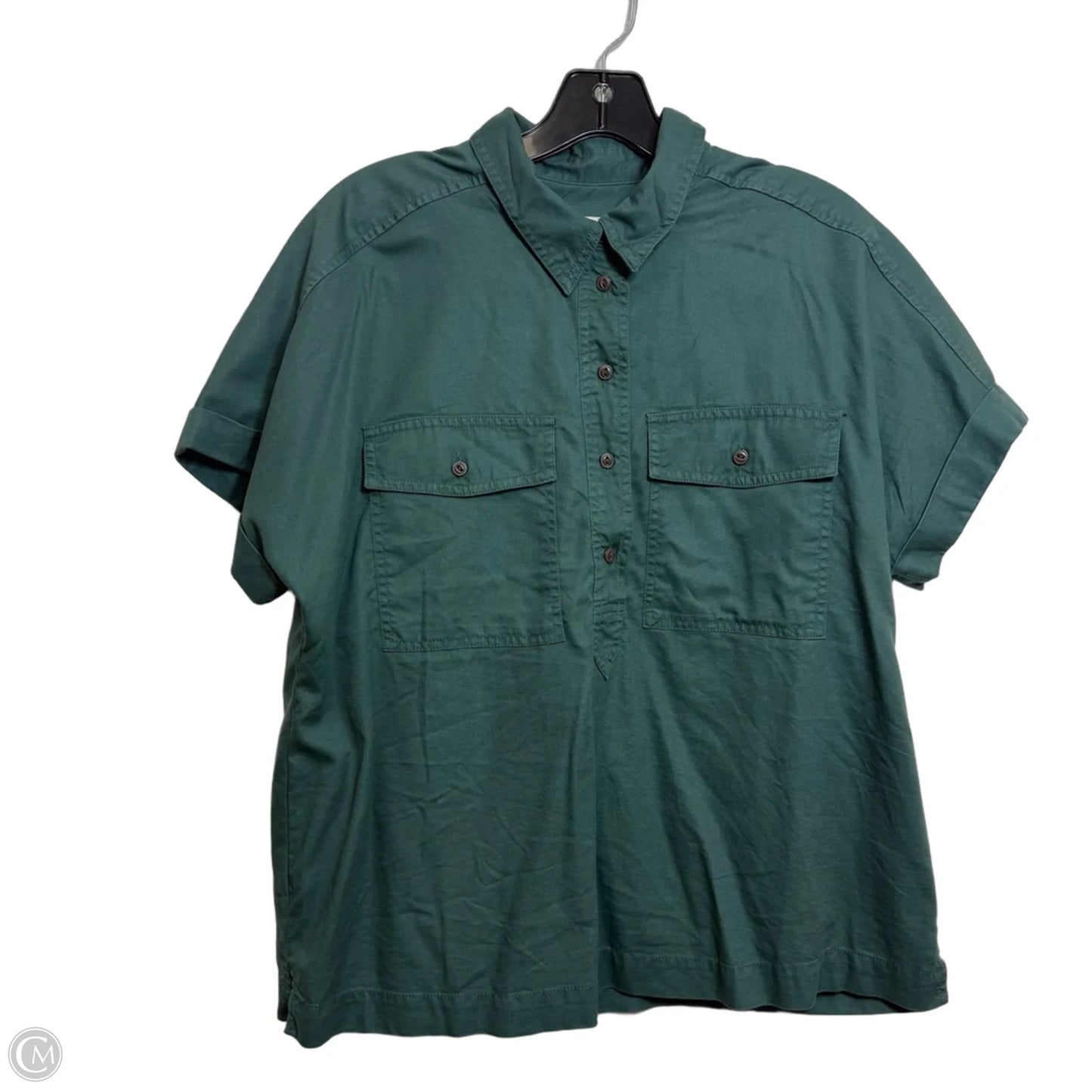 Top Short Sleeve By Universal Thread In Green, Size: M