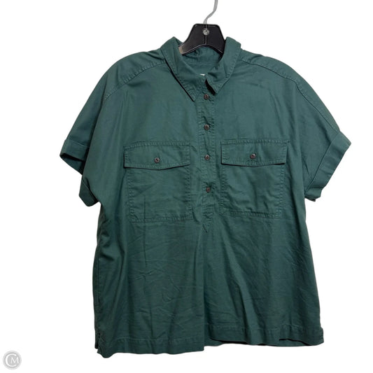 Top Short Sleeve By Universal Thread In Green, Size: M