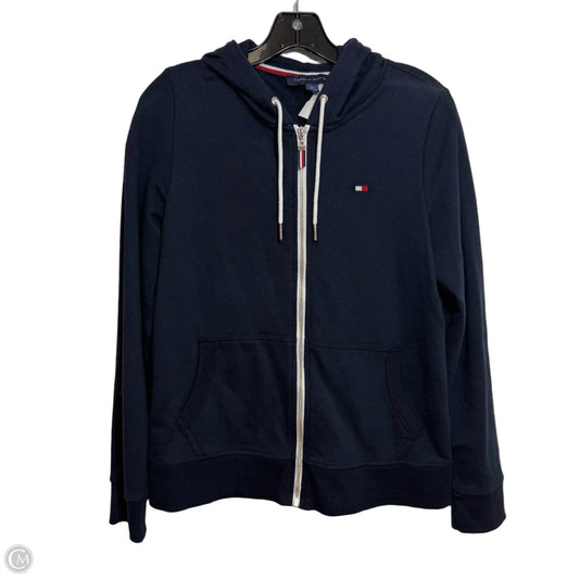 Sweatshirt Hoodie By Tommy Hilfiger In Navy, Size: S