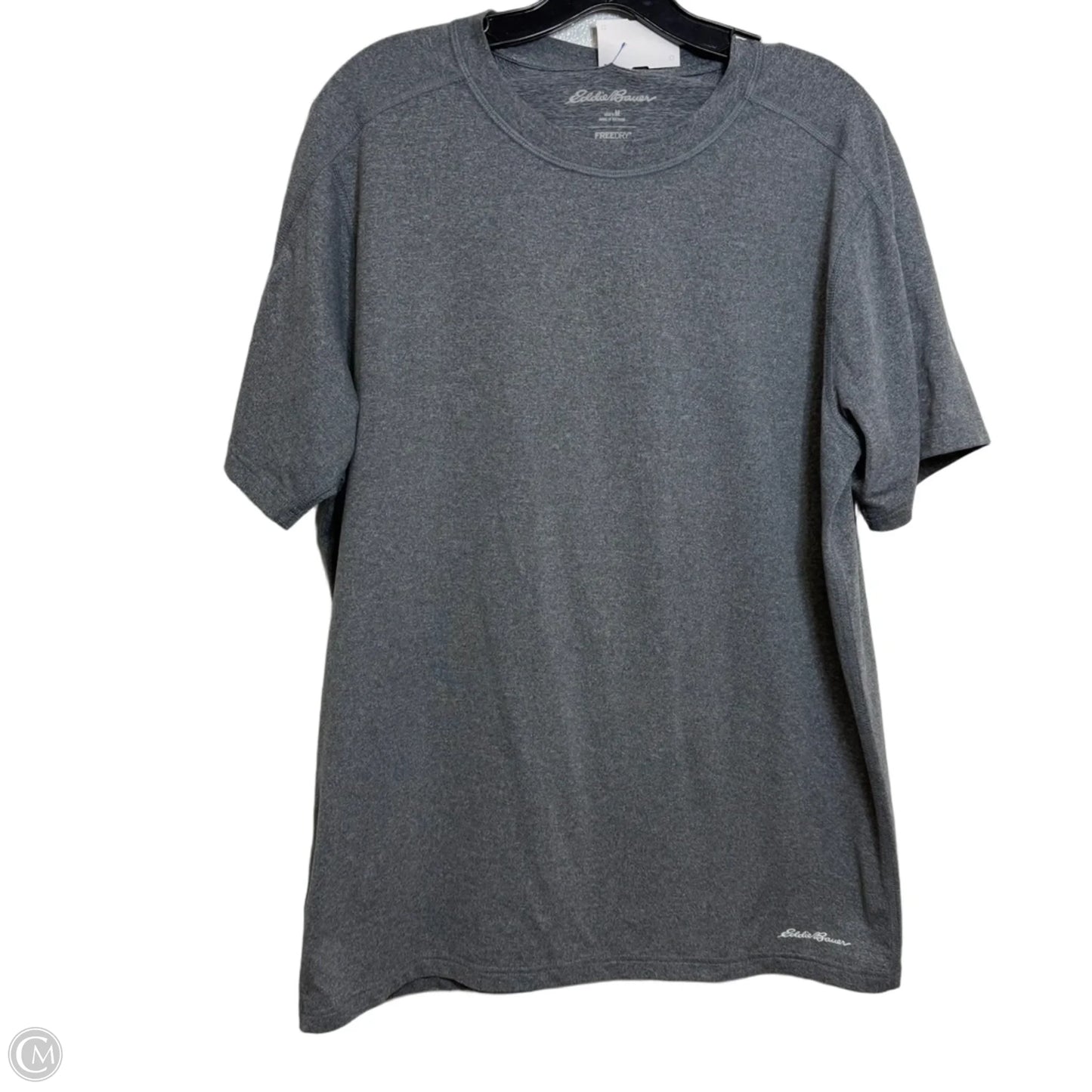 Top short Sleeve Basic By Eddie Bauer In Grey, Size: M